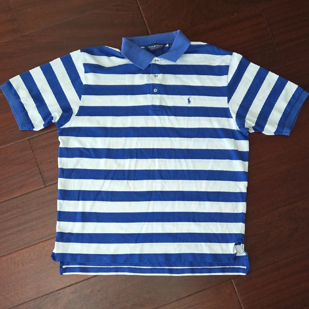 Polo Golf Ralph Lauren Blue Striped Shirt